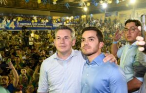 governador Mauro Mendes e filho Luis