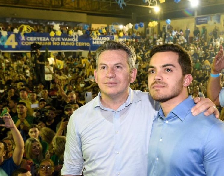 governador Mauro Mendes e filho Luis