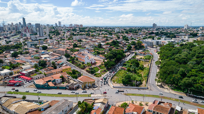 Cuiabá aérea, centro, Prainha, avenida Prainha, panorâmica