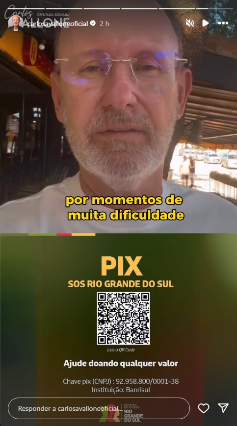 Avallone doação RS