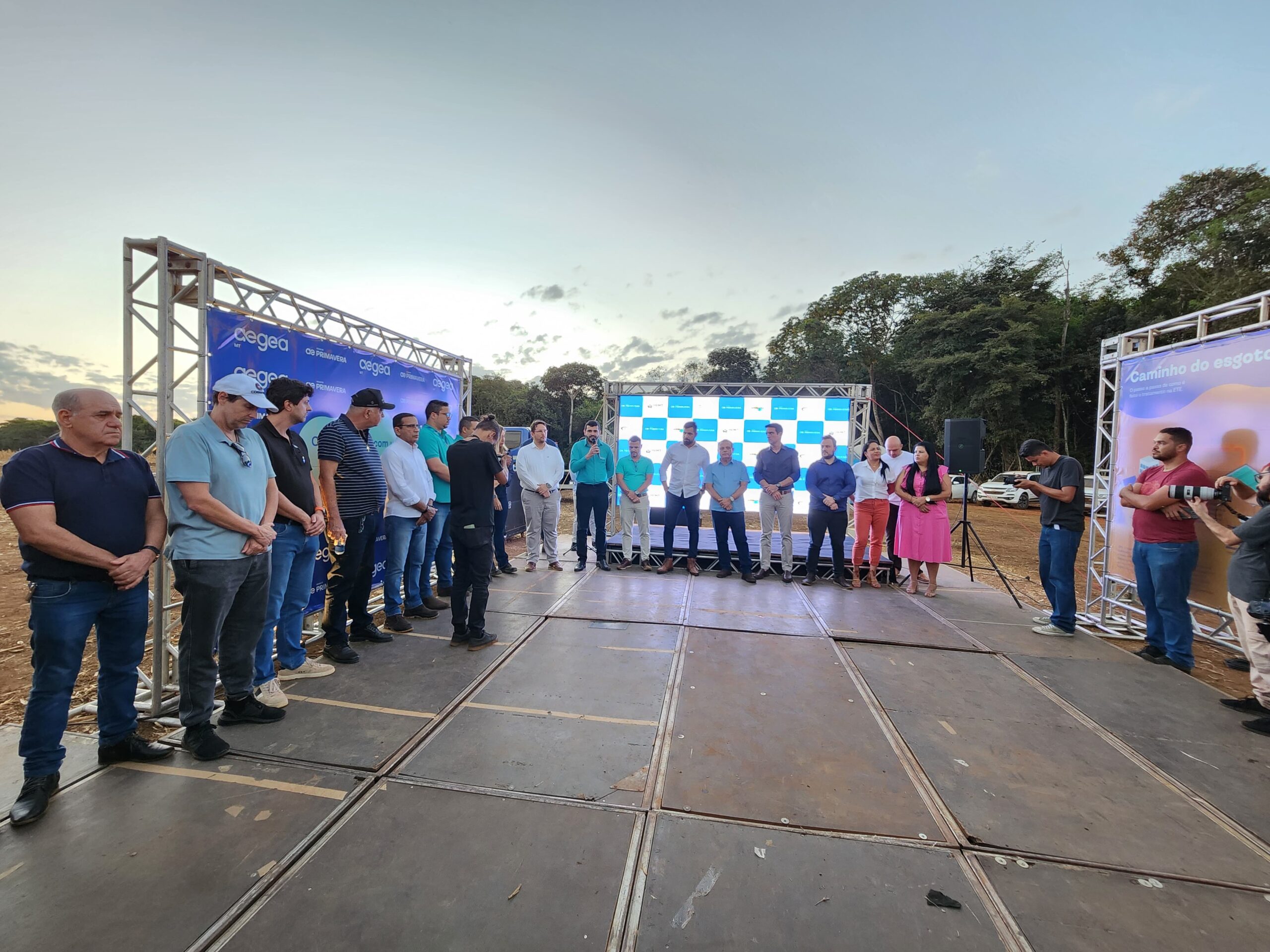 Lançamento de Estação de Tratamento de Esgoto em Primavera do Leste