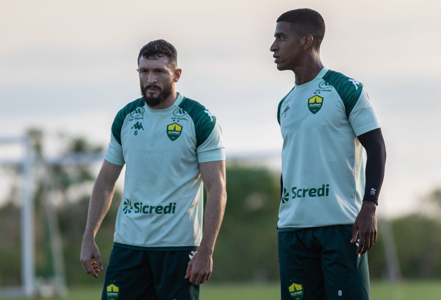 Sander e Max durante treino do Dourado